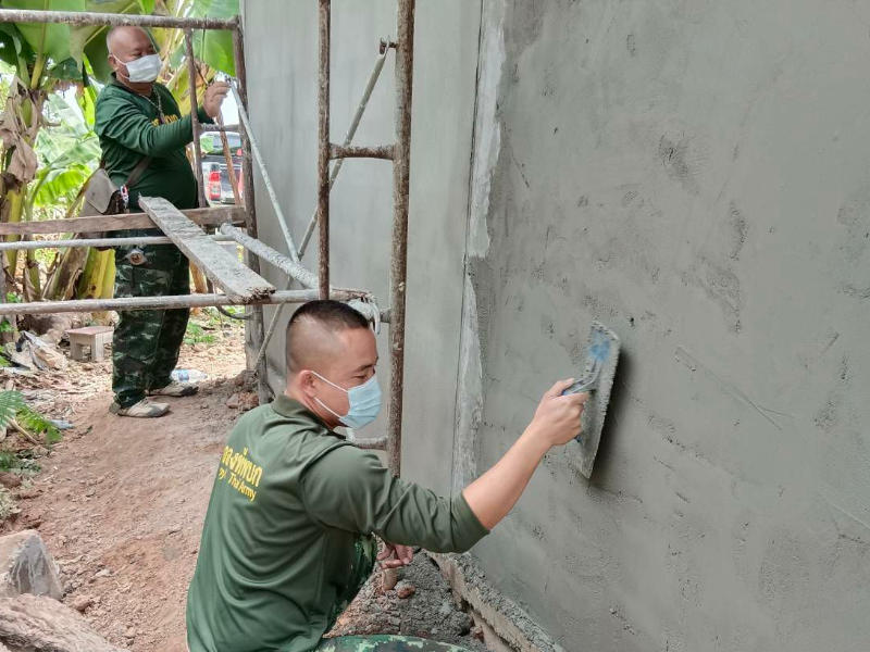 การฉาบผนังบ้าน-ซ่อมสร้างบ้านผู้ยากไร้-ต่อเติมบ้าน