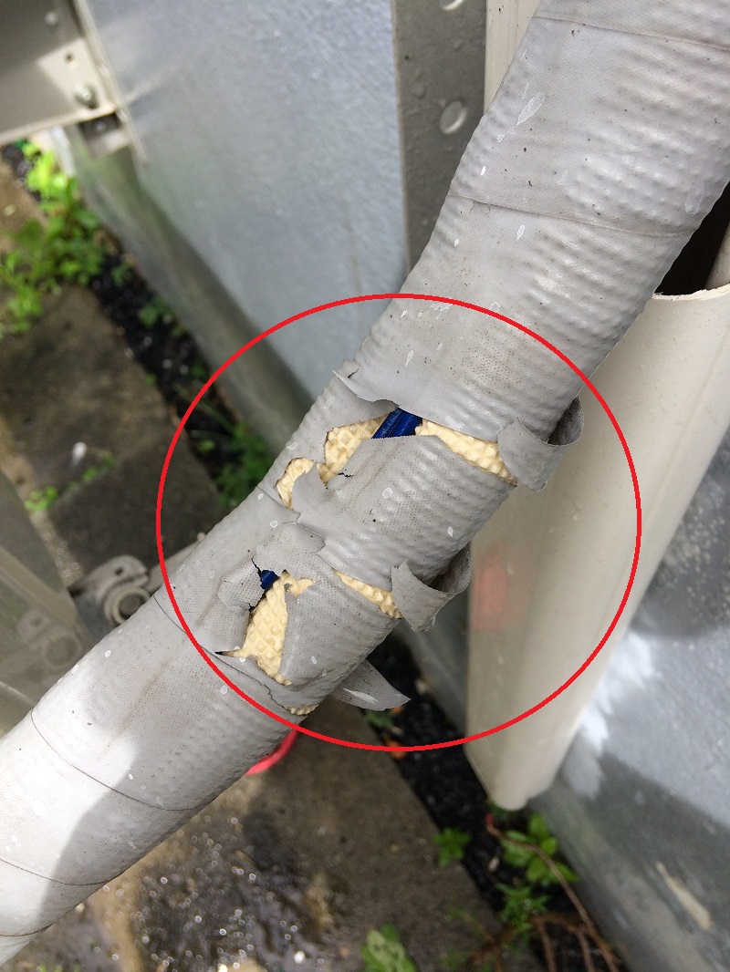 ล้างแอร์ด้วยตัวเอง-ซ่อมท่อแอร์ด้วยเทปกาว