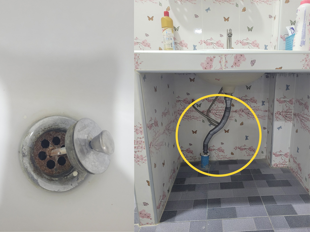 กลิ่นย้อนจากซิ้งค์ล้างจาน