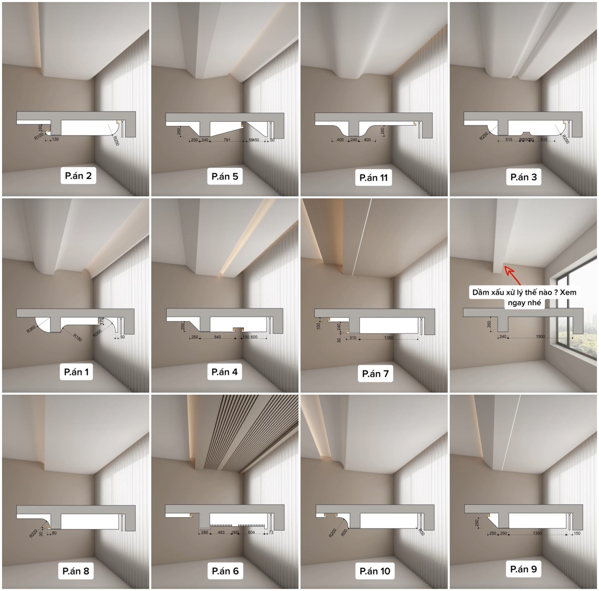 ไอเดีย แก้คานที่อยู่ในห้องนอน ออกมายังไงให้สวย น่าอยู่