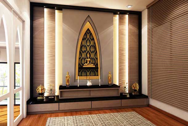 จัดห้องพระควรเลือกชั้นบนของบ้าน