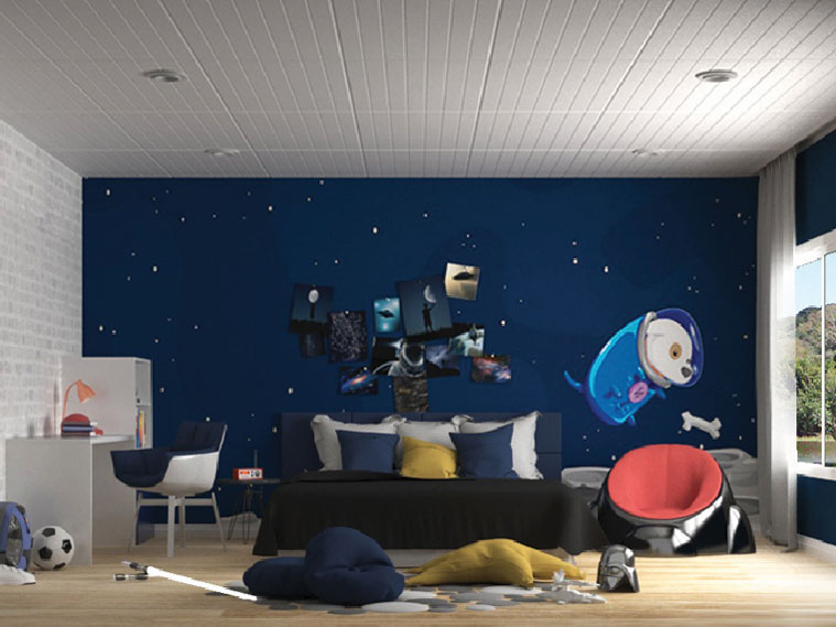 ห้องนอนเด็ก-ติดวอลเปเปอร์