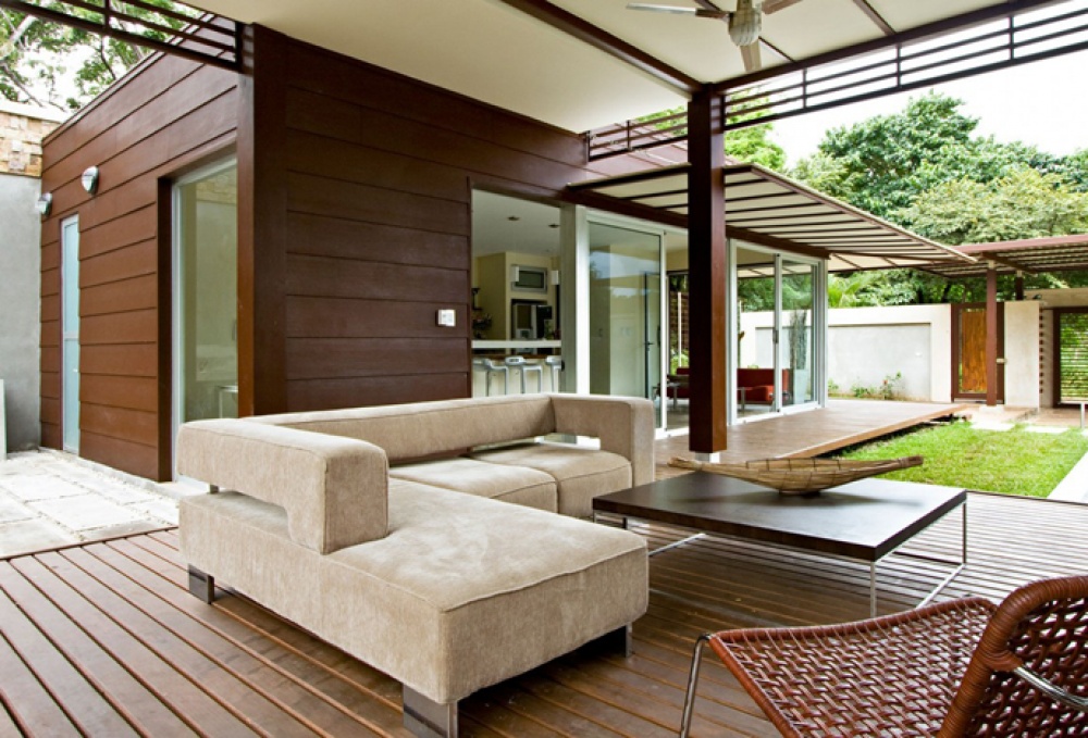 บ้านโมเดิร์น Orizon House คอสตาริกา ระเบียงบ้าน